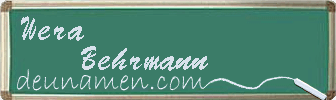 Wera Behrmann Visitenkarte
